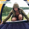 Leisure Sports Sleeping Bag - 35F Rated 3 Season Envelope Style with Hood for Outdoor Camping with Carry Bag (Navy) 676359FNE